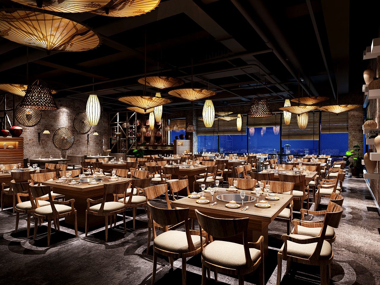 火鍋店裝修風格類型圖片 99%的人還不知道！