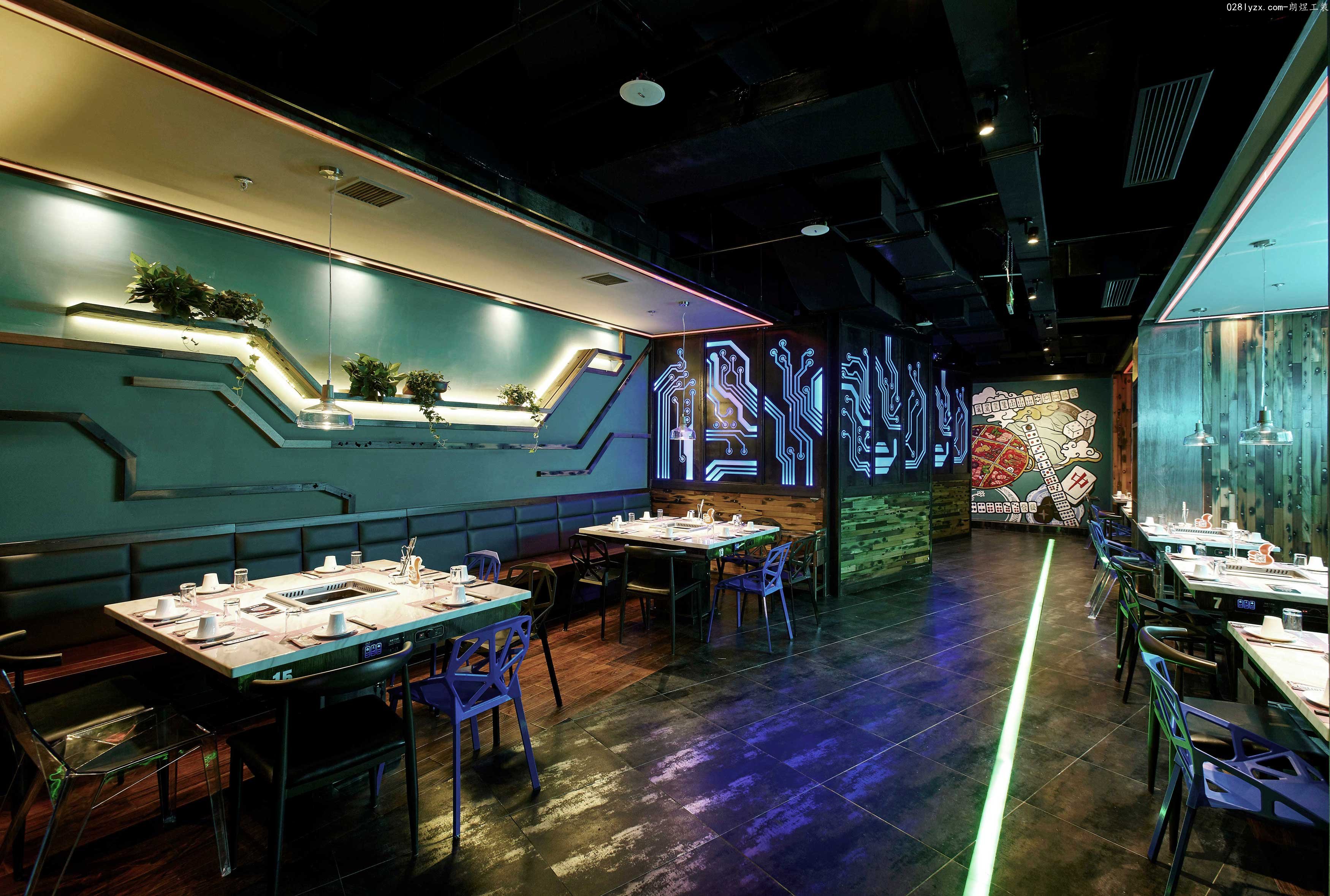 混搭風(fēng)火鍋店裝修案例