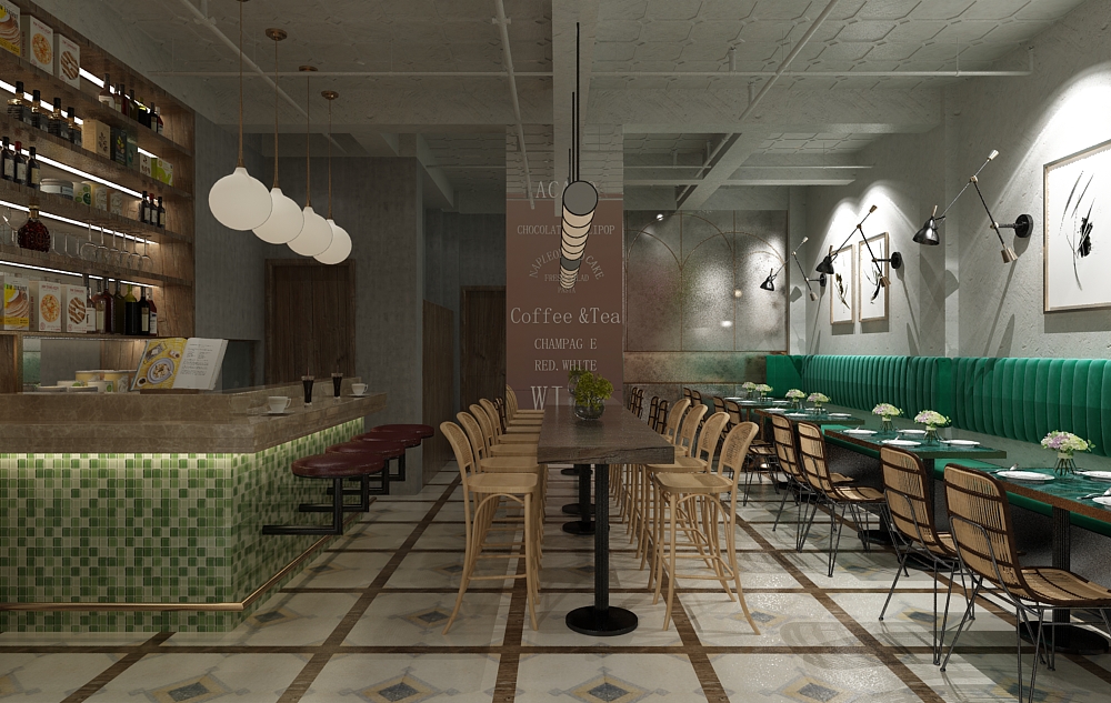 100平時尚酒吧裝修設(shè)計效果圖